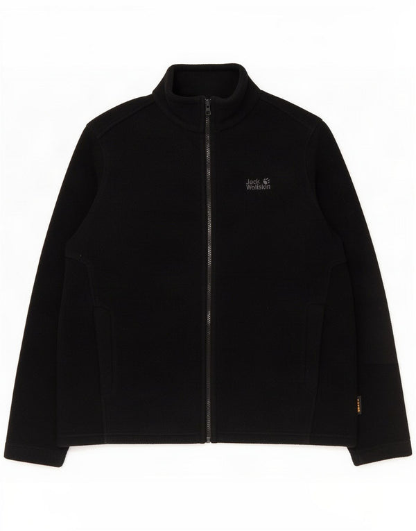 Jack Wolfskin Mens Liner Fleece Jacket UK 40/42 Large Black Polyester