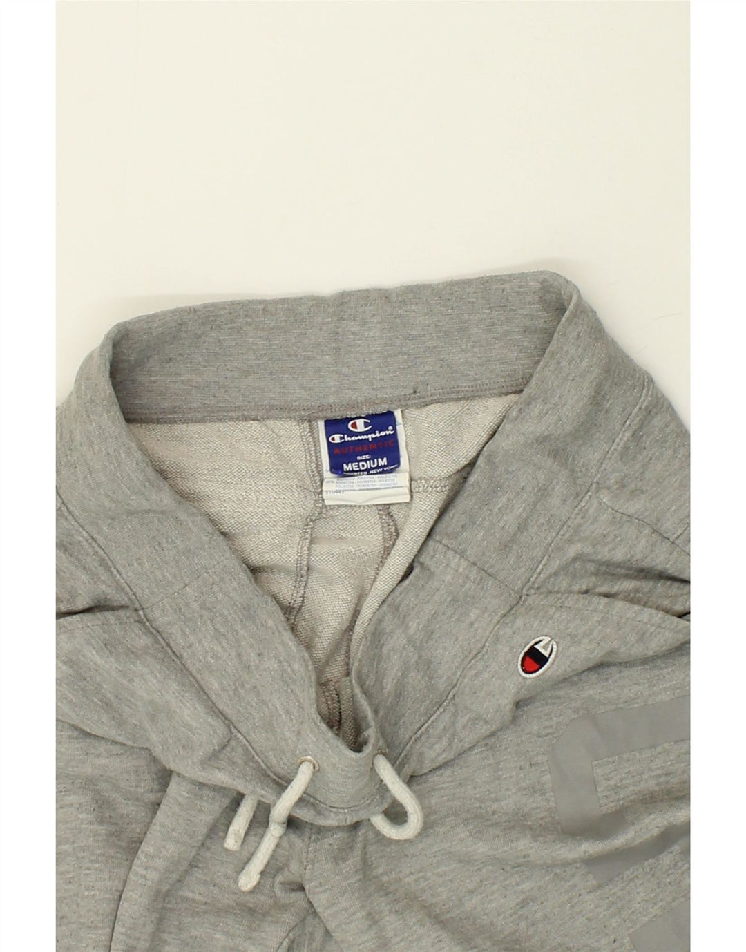 CHAMPION Womens Graphic Tracksuit Trousers Joggers UK 14 Medium Grey Vintage Champion and Second-Hand Champion from Messina Hembry 