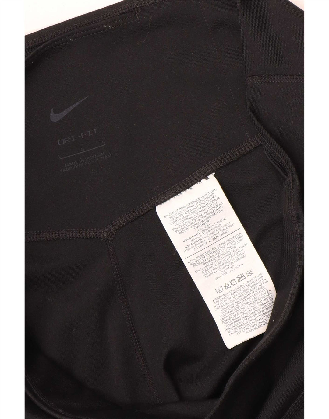 Legging Nike Dri Fit pour femme UK 16 Large Noir Polyester