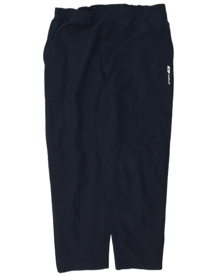 Reebok Pantalon De Survêtement Homme Large Bleu Marine Polyester