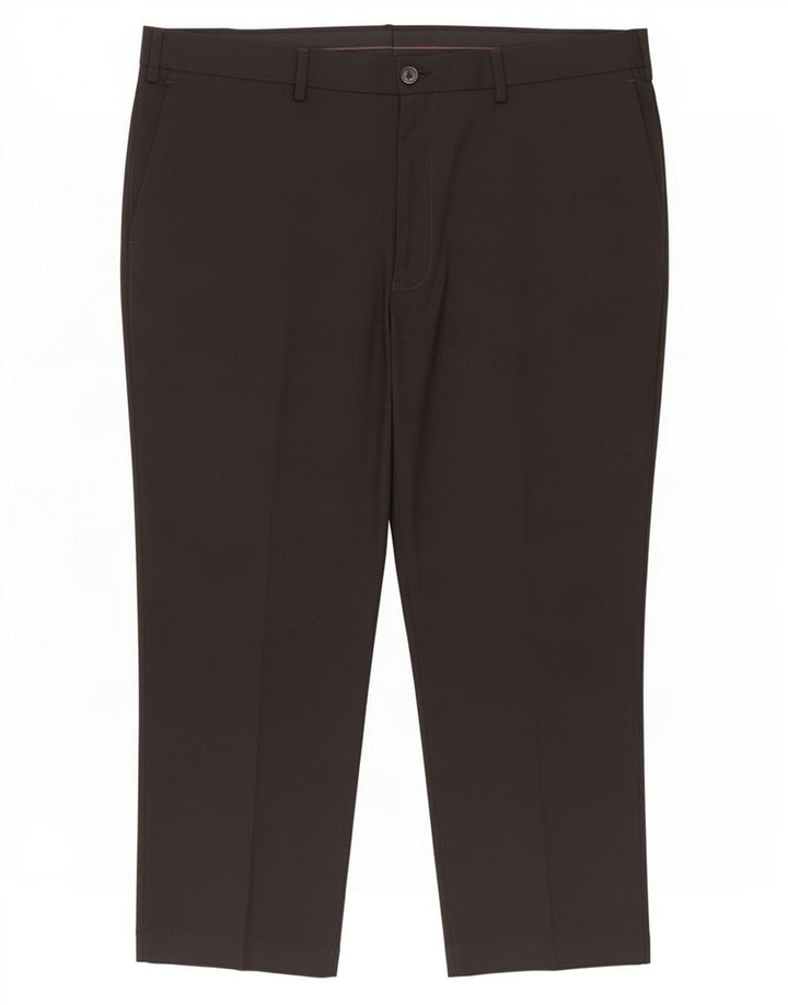 Marks & Spencer Pantalon court slim pour homme W38 L25 Noir Polyester