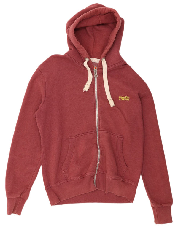 Superdry Pull à capuche zippé pour homme 2XL Coton marron