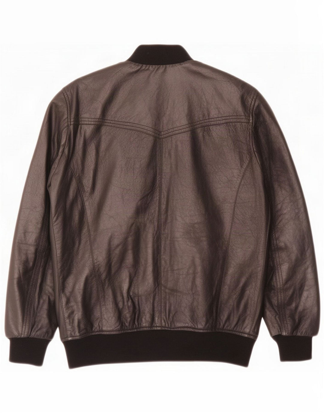 Daniele Alessandrini Veste en cuir pour homme UK 38 Medium Noir