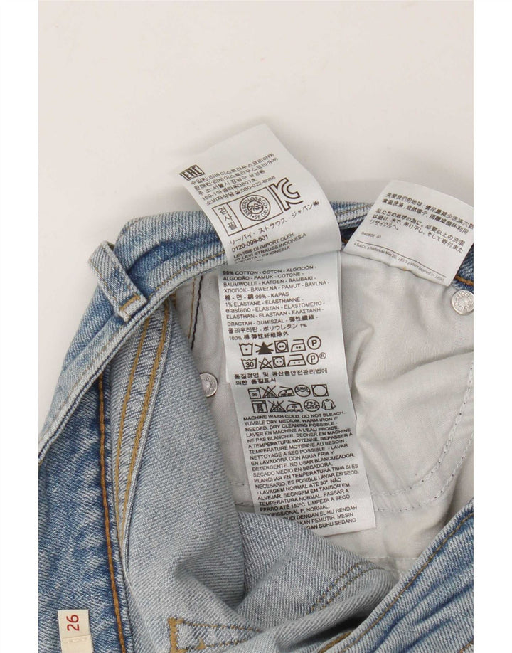 Levi's Jean Droit 714 Femme W26 L30 Bleu Coton