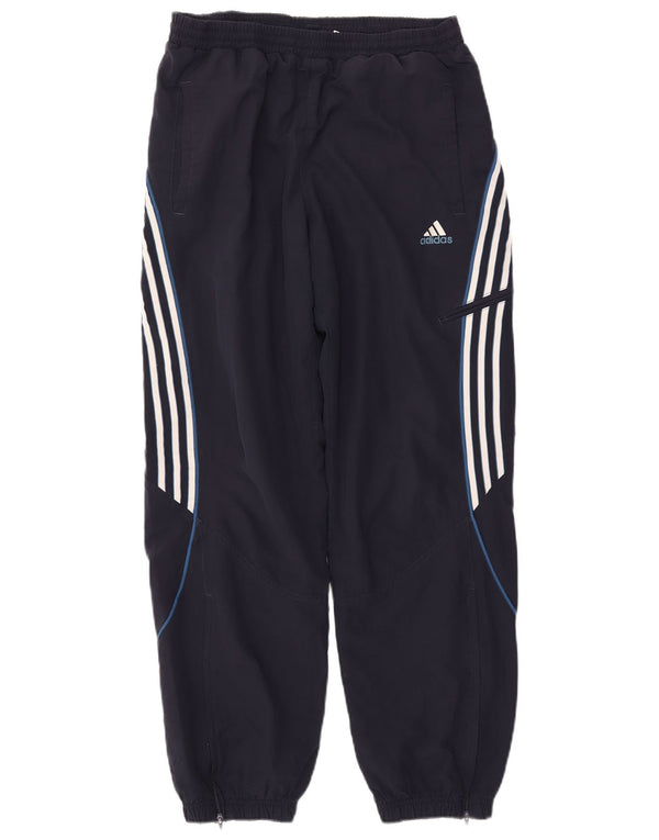 ADIDAS Mens Carrot Tracksuit Trousers Joggers Medium  Navy Blue Polyester