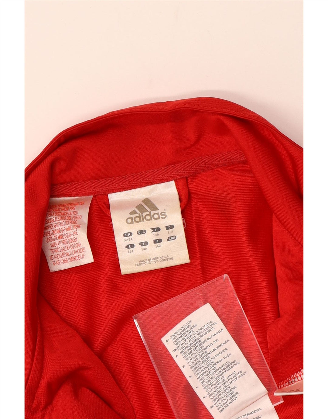 ADIDAS Veste de survêtement pour garçon 13-14 ans Rouge Colourblock Polyester