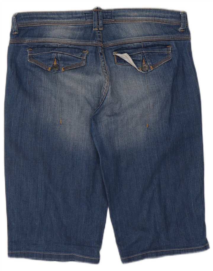 Fat Face Short en jean pour femme UK 12 Medium W32 Bleu Coton