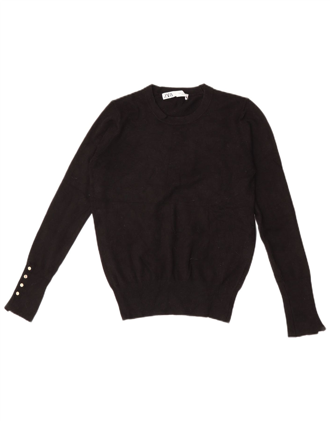 Zara Pull ras du cou pour femme UK 10 Petit Noir