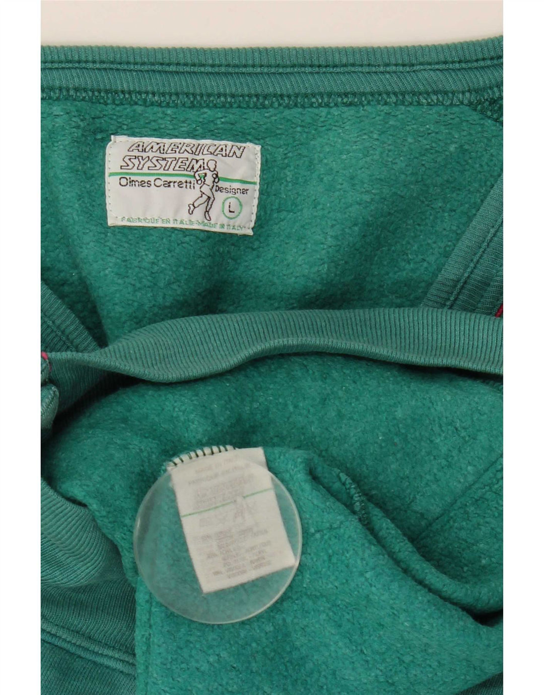 American System Veste de survêtement pour homme en coton vert Taille L