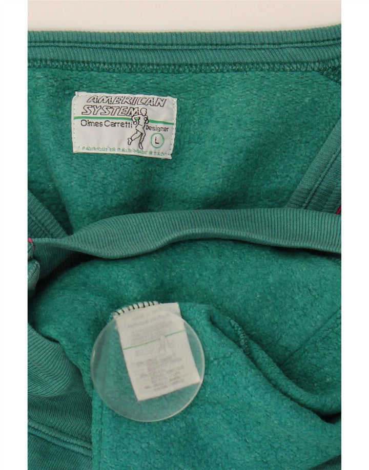 American System Veste de survêtement pour homme en coton vert Taille L