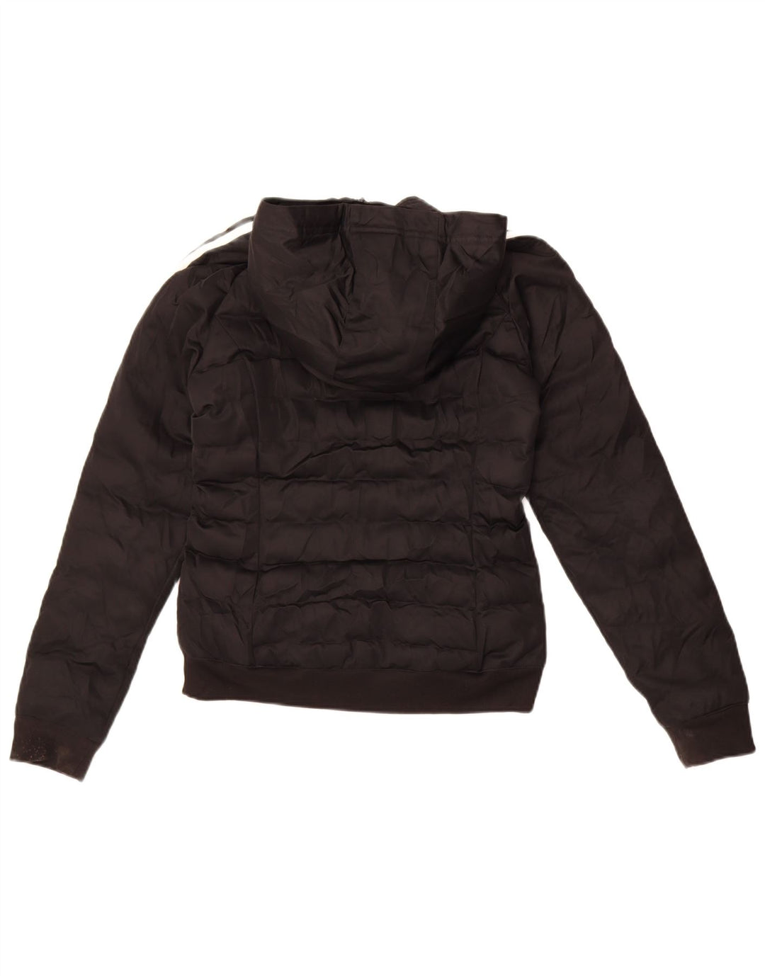 Adidas Veste rembourrée à capuche pour femme UK 6 XS Noir Polyester