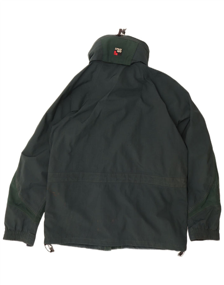 SPRAYWAY Veste de Pluie à Capuche Homme UK 38 Vert Moyen Polyamide