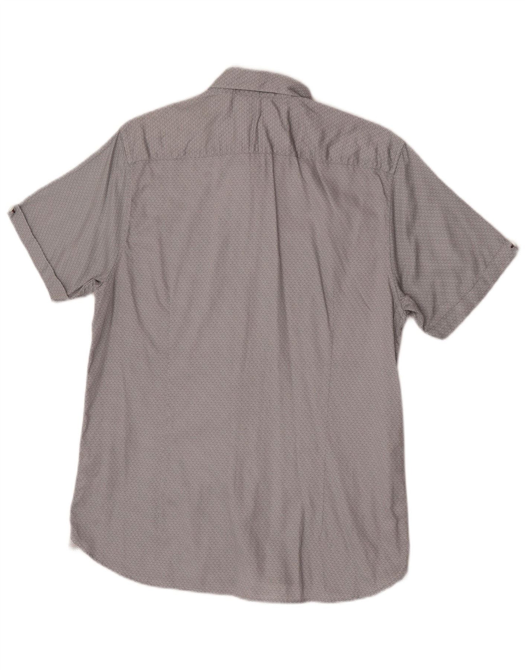 Ted Baker Chemise à manches courtes pour homme Taille 4 Grand coton géométrique gris