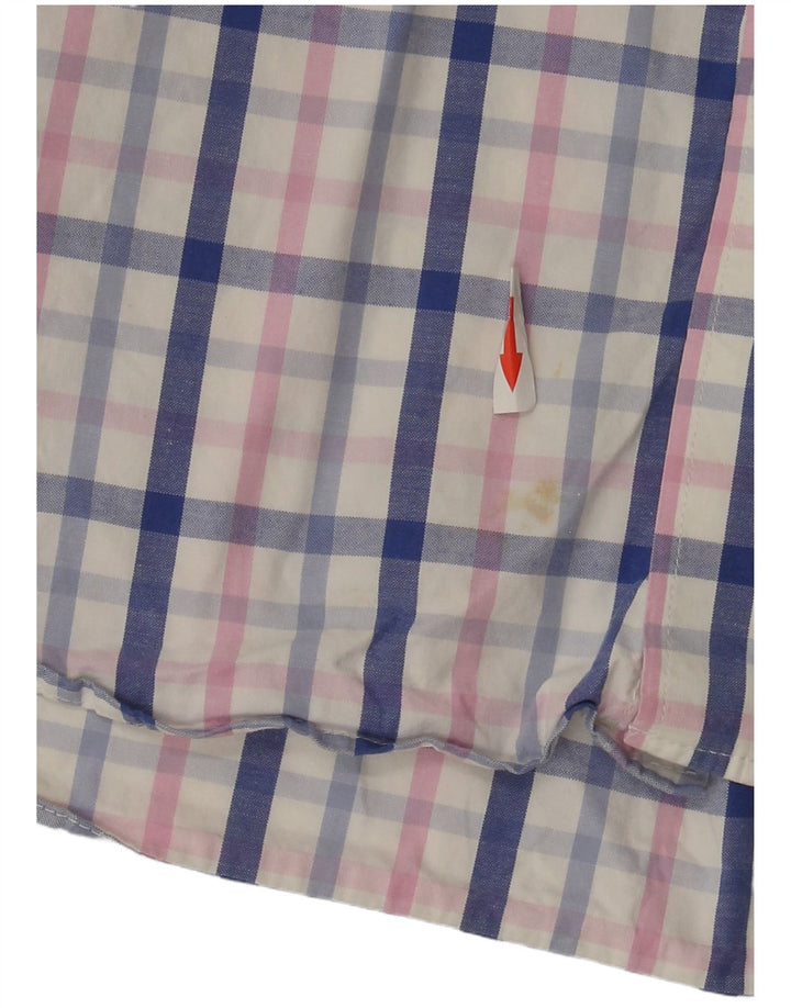 Crew Clothing Chemise classique pour homme en coton à carreaux multicolores