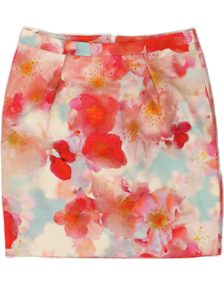 BENETTON Womens Straight Skirt W30 Medium Multicoloured Floral Vintage Benetton and Second-Hand Benetton from Messina Hembry 