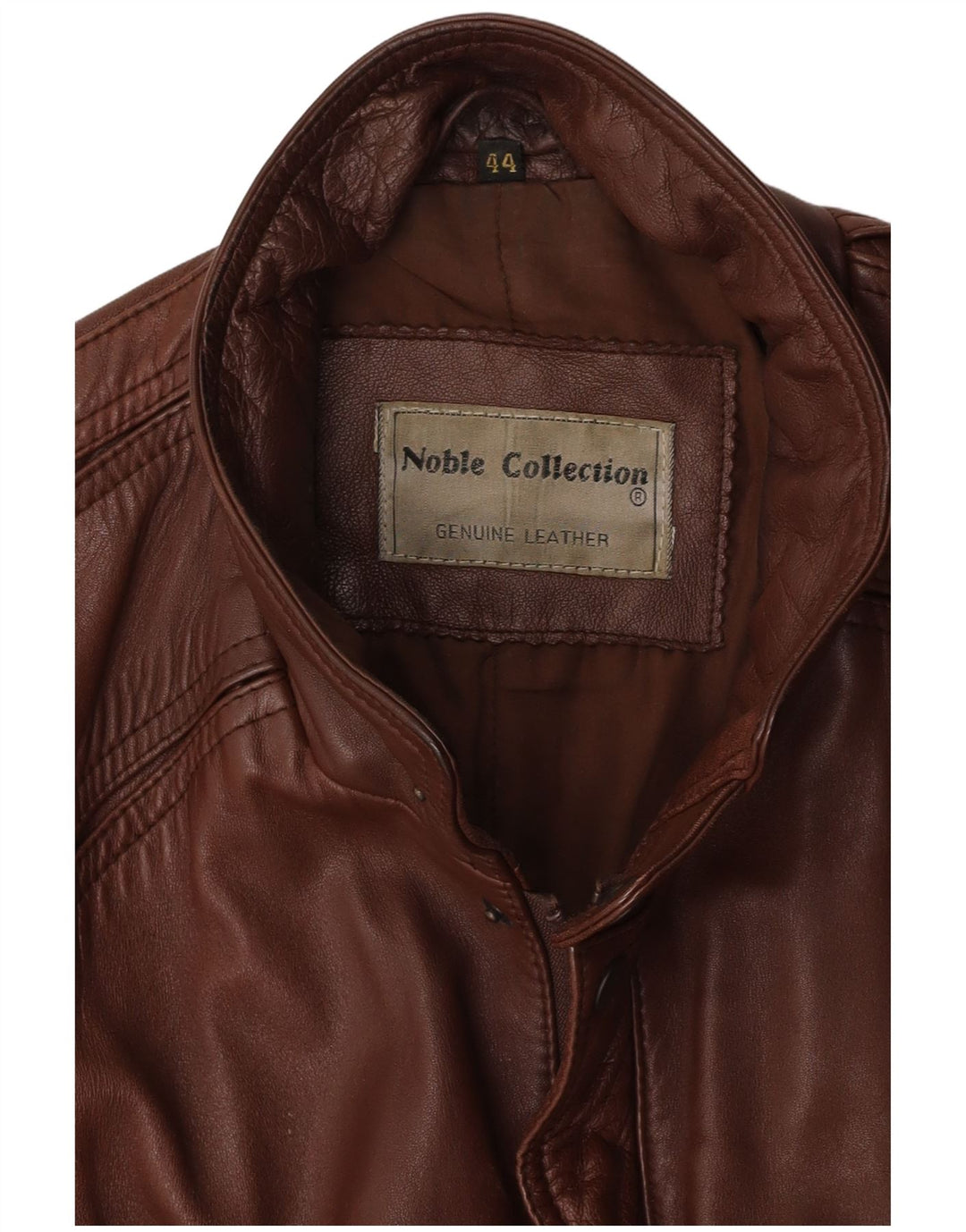 NOBLE Veste en cuir coupe ample pour homme EU 44 XS Cuir marron