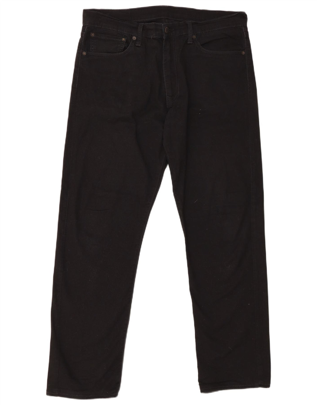 LEVI'S Jean Droit 504 Homme W36 L32 Noir Coton