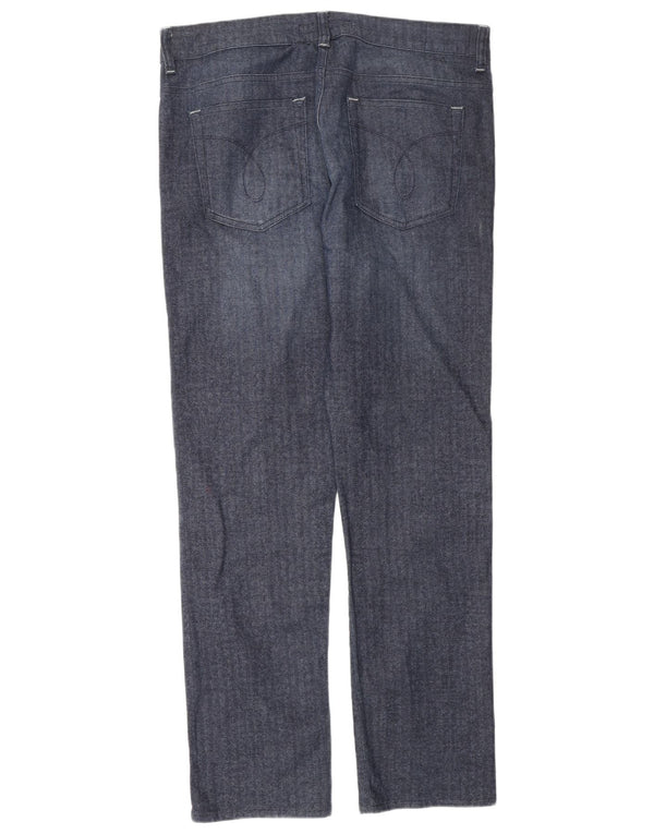 Calvin Klein Pantalon décontracté régulier pour homme W34 L31 Bleu marine à chevrons