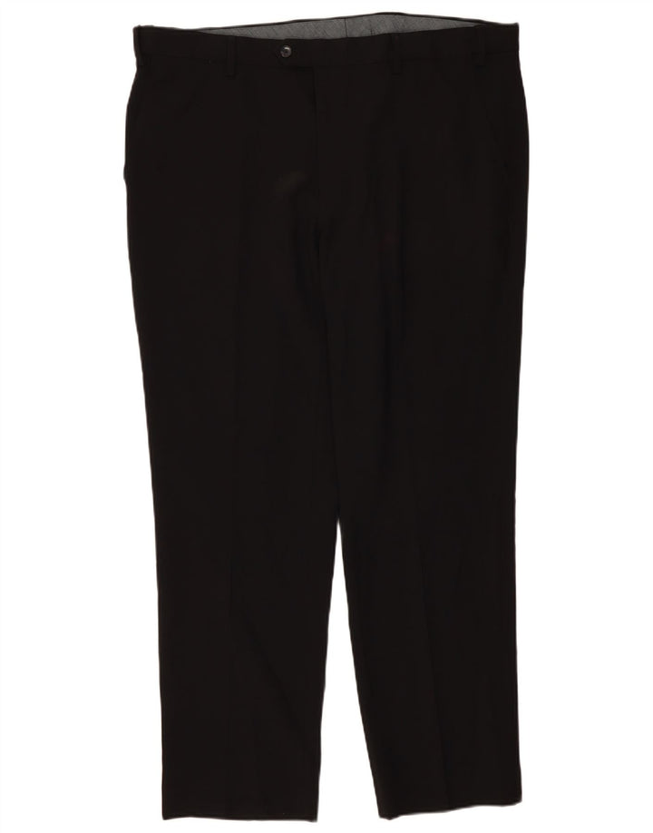 Marks & Spencer Pantalon de costume classique pour homme W40 L31 Noir Polyester