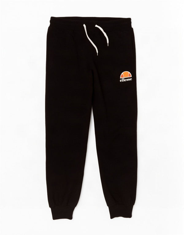 Ellesse Pantalon de survêtement pour femme Joggers UK 10 Small Noir Coton