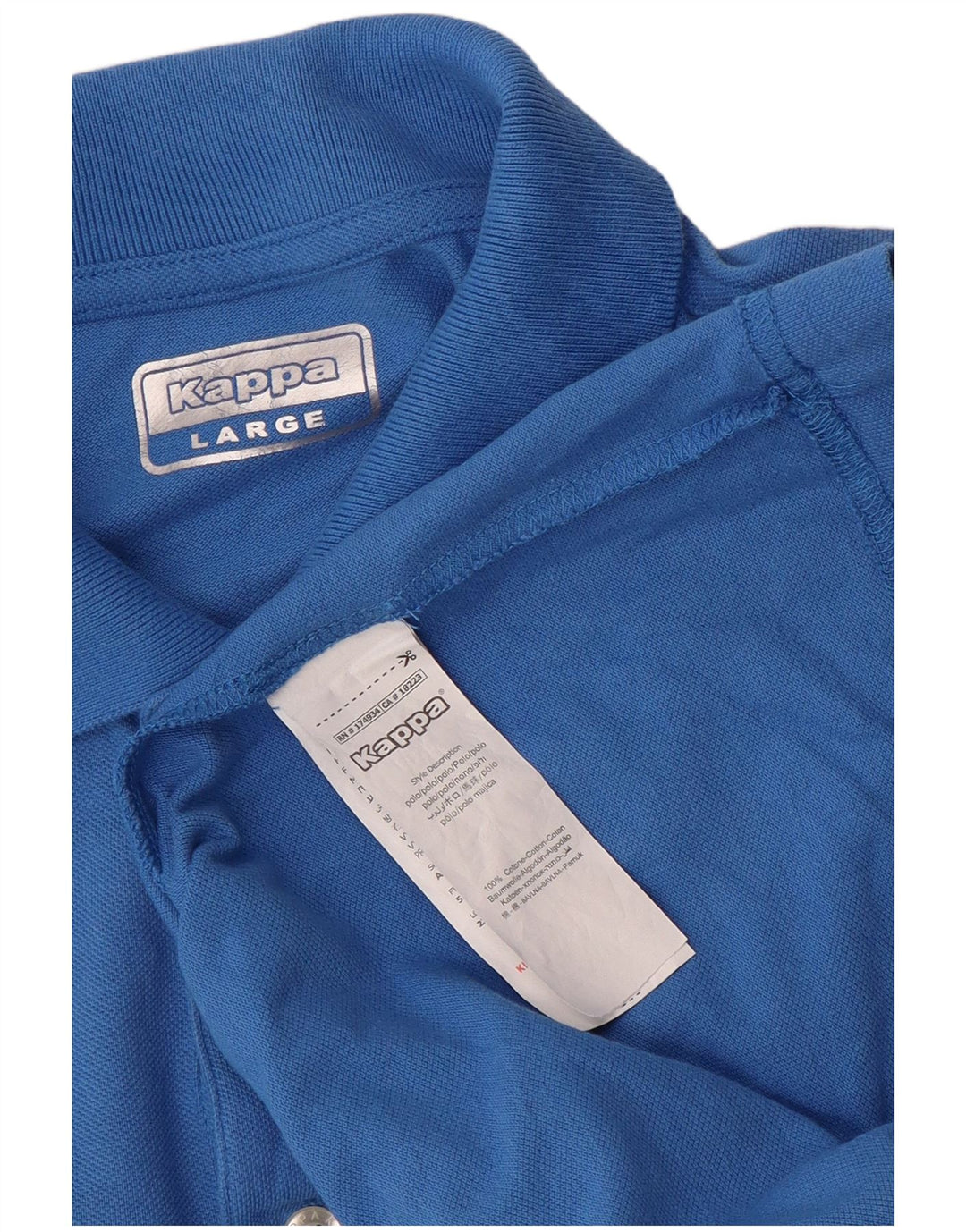 Kappa Polo Homme Grand Bleu Coton