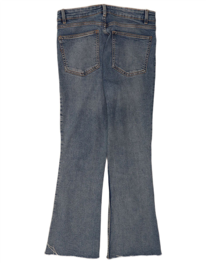 Zara Jean court évasé pour femme EU 40 Medium W30 L25 Bleu