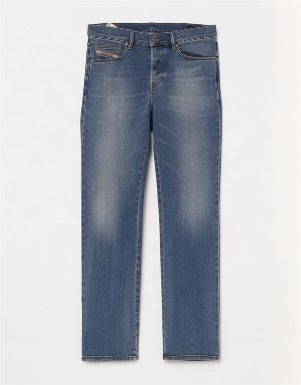Diesel Jean Droit D-Mihtry Femme W32 L30 Bleu Coton