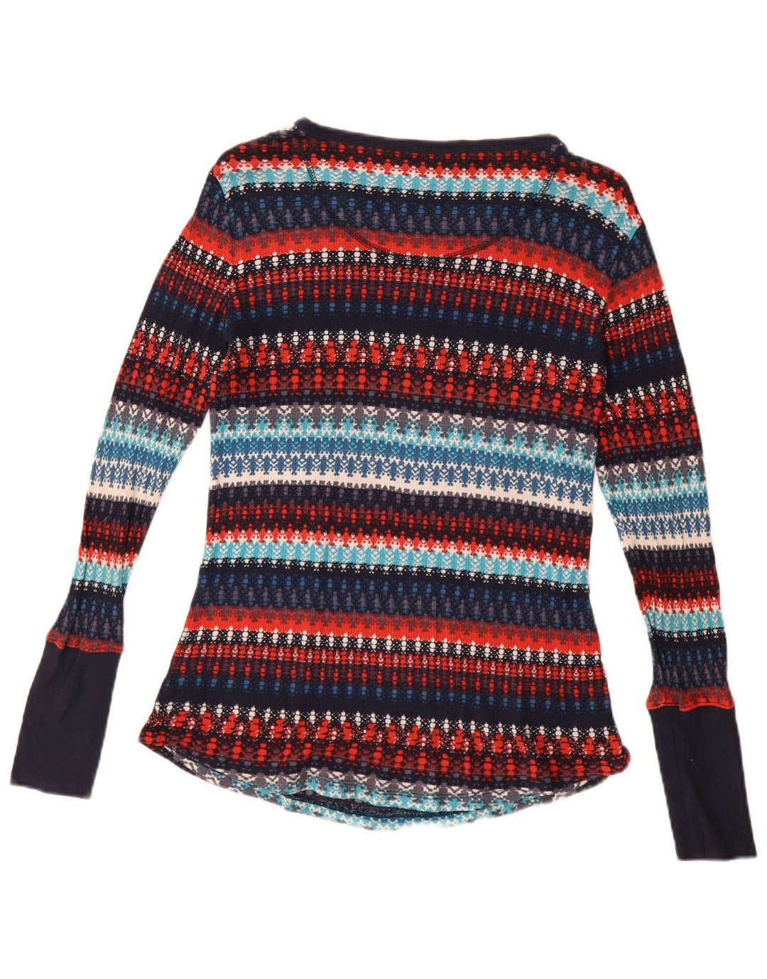 ORVIS Pull col bateau pour femme UK 14 Grand rayé multicolore