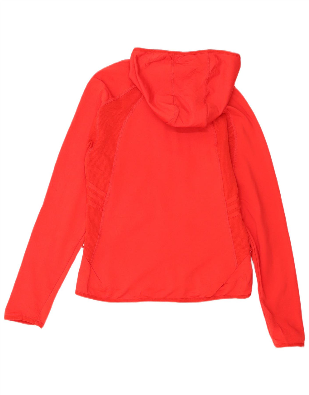 Adidas Pull à capuche zippé pour femme UK 14 Grand Rouge Polyester