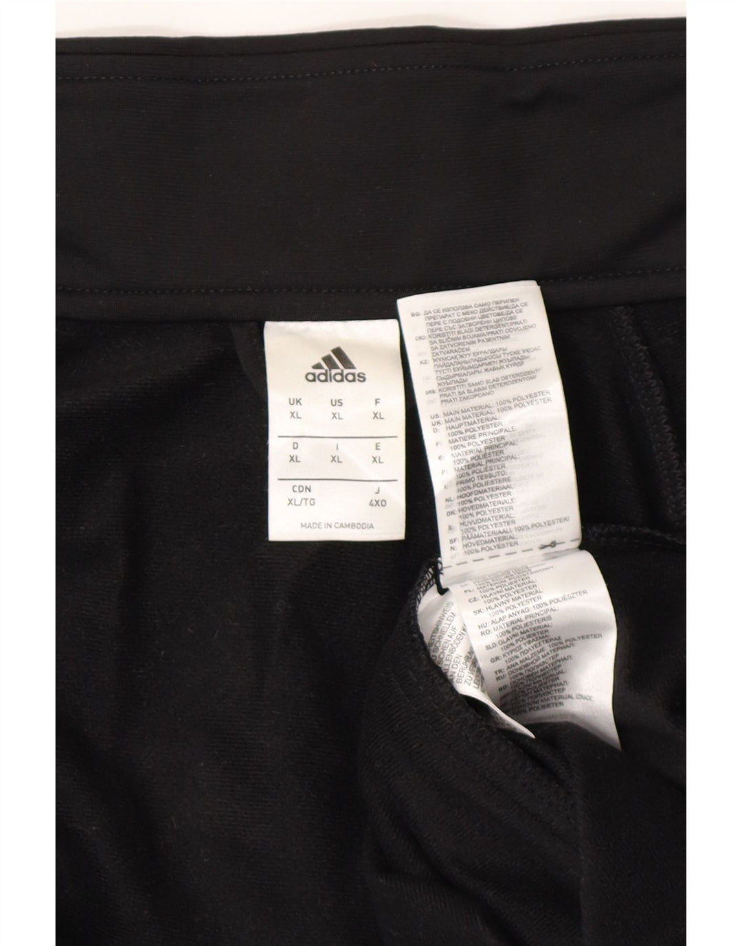 ADIDAS Veste de survêtement pour homme XL Noir Polyester