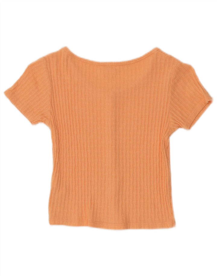 Zara Haut court à manches courtes pour fille 8-9 ans Orange