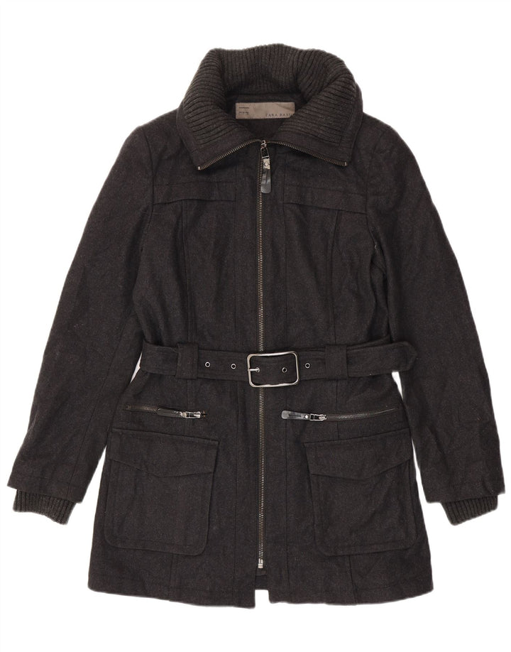 Zara Manteau Femme UK 16 Large Gris