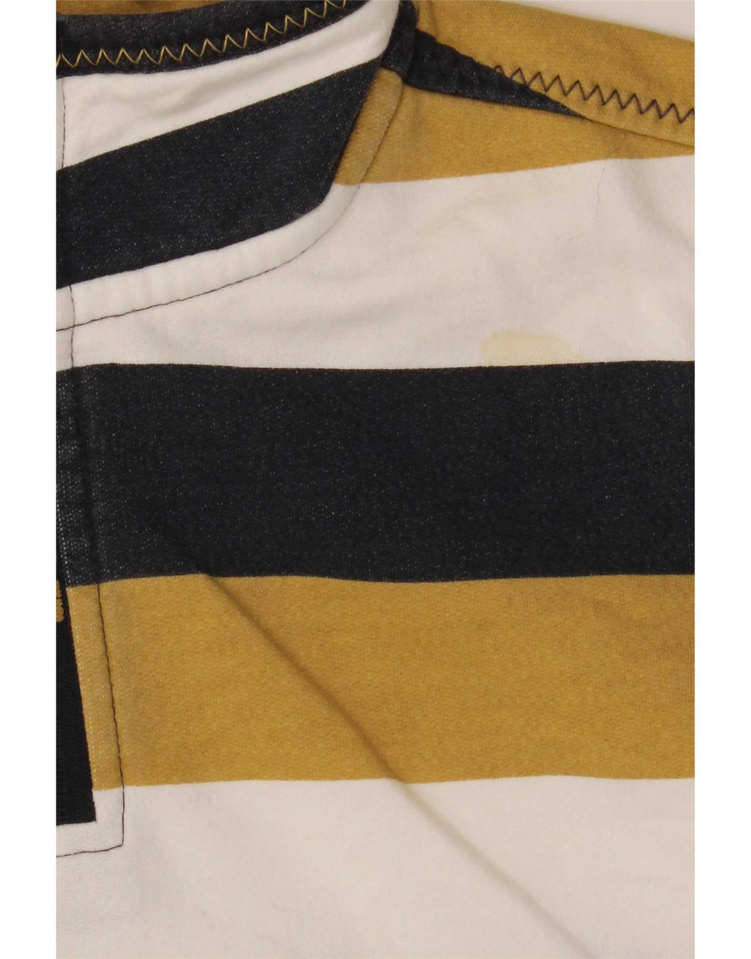 Fat Face Sweat-Shirt Col Zippé Garçon 12-13 Ans Rayé Multicolore