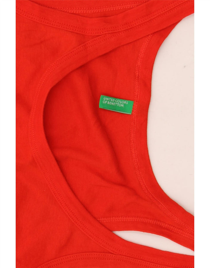 Benetton Débardeur Femme UK 8 Small Rouge