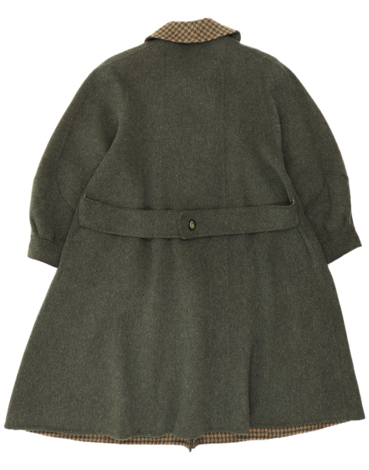 Manteau Femme Vintage IT 44 Vert Moyen