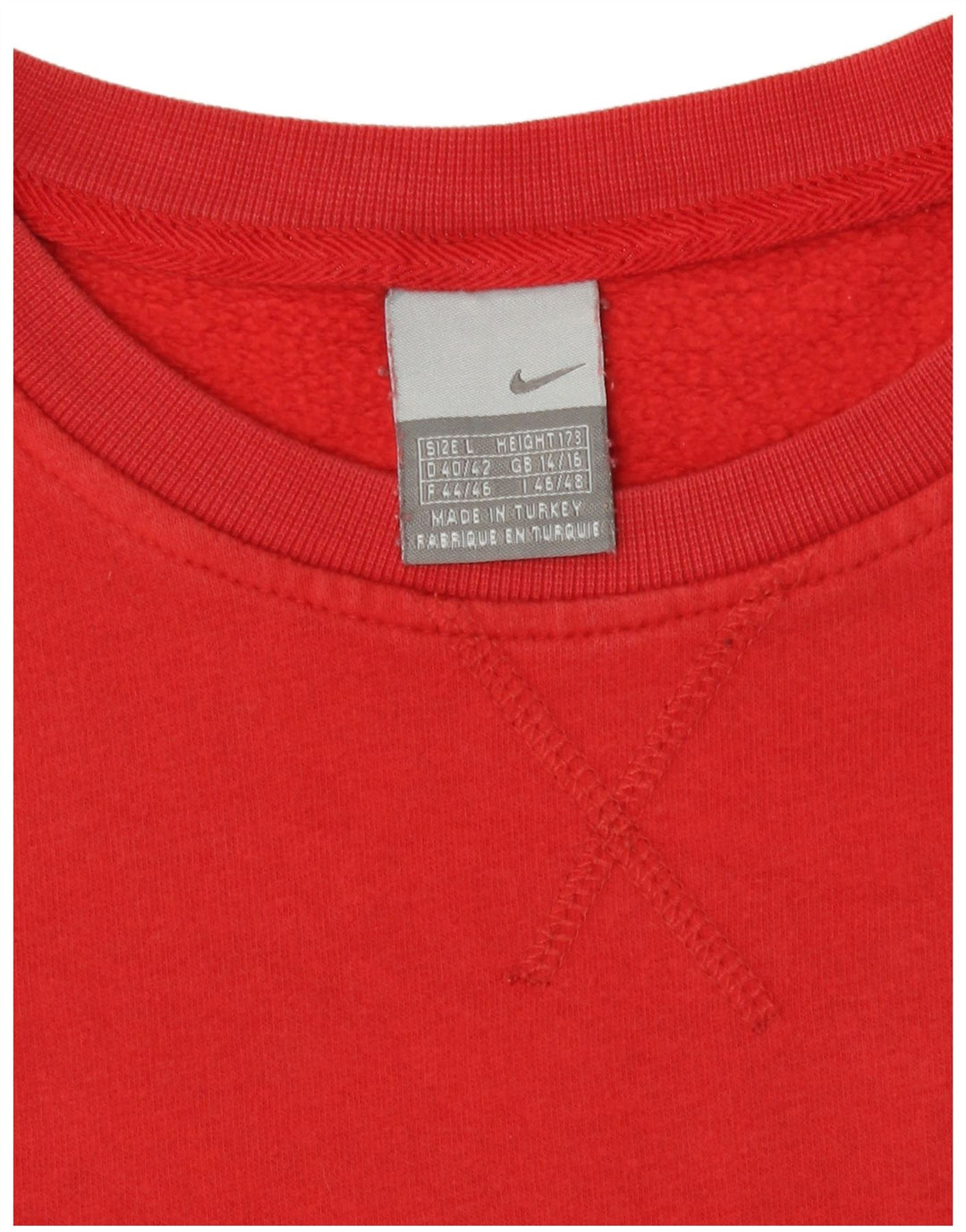 Nike Sweat-shirt pour femme UK 14/16 Large Rouge