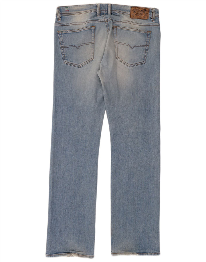 Diesel Jean Droit Viker Homme W34 L32 Bleu Coton