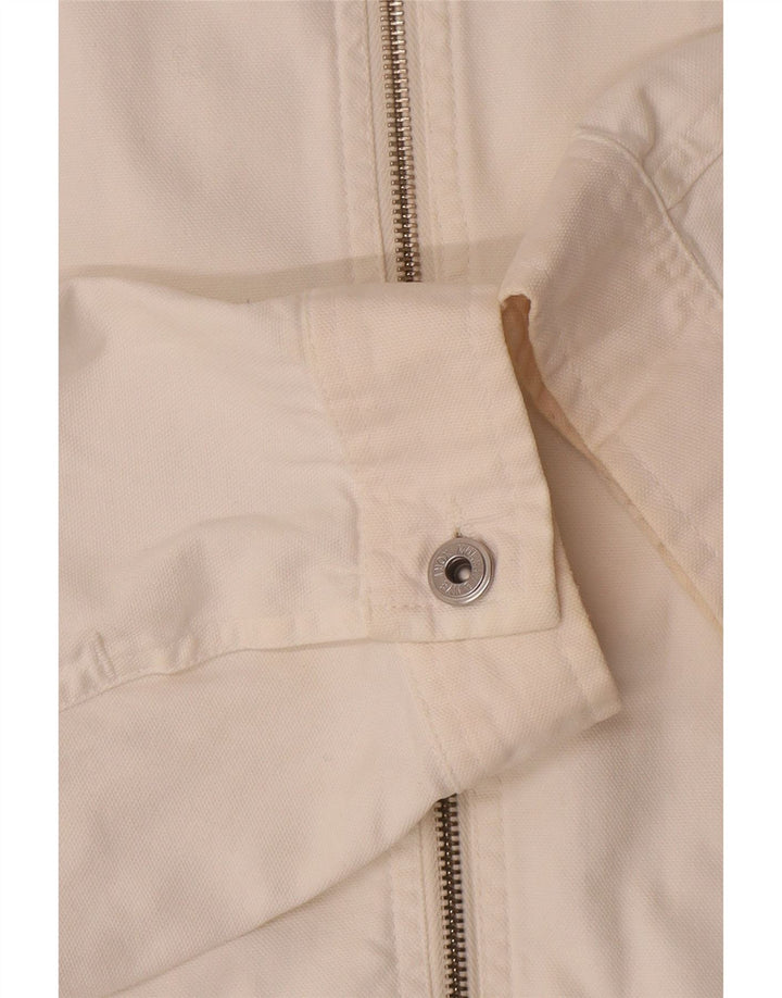 MURPHY & NYE Veste Bomber Homme UK 40 Grand Coton Blanc
