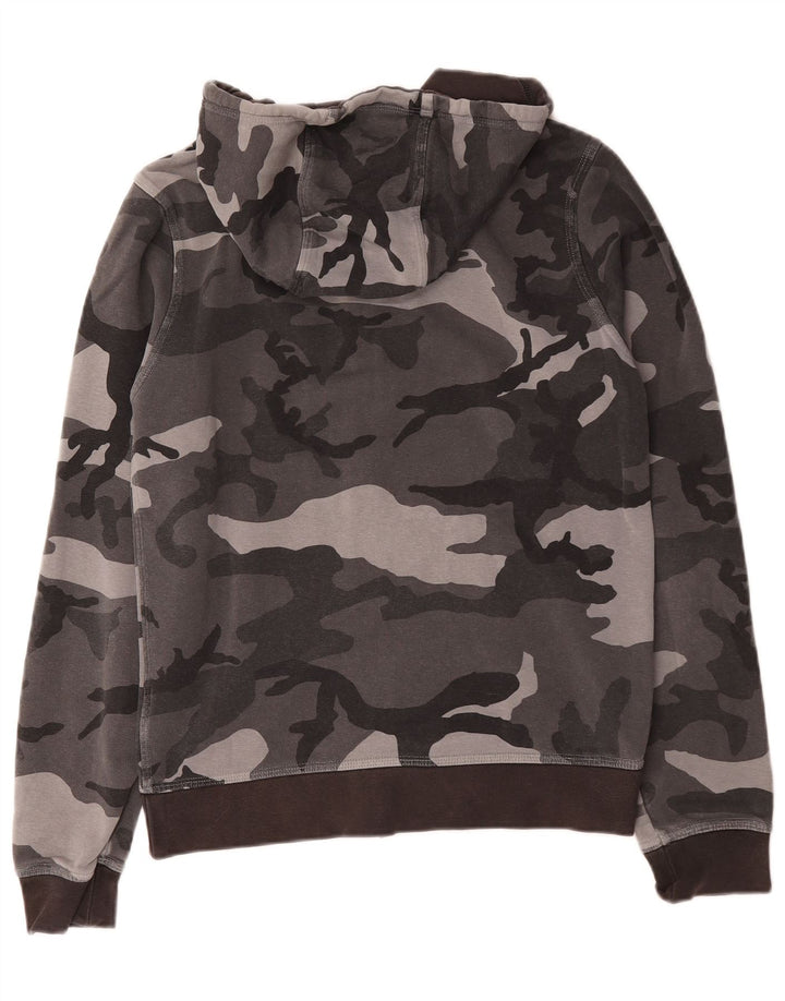 Nike Sweat à capuche zippé pour homme Petit gris camouflage en coton
