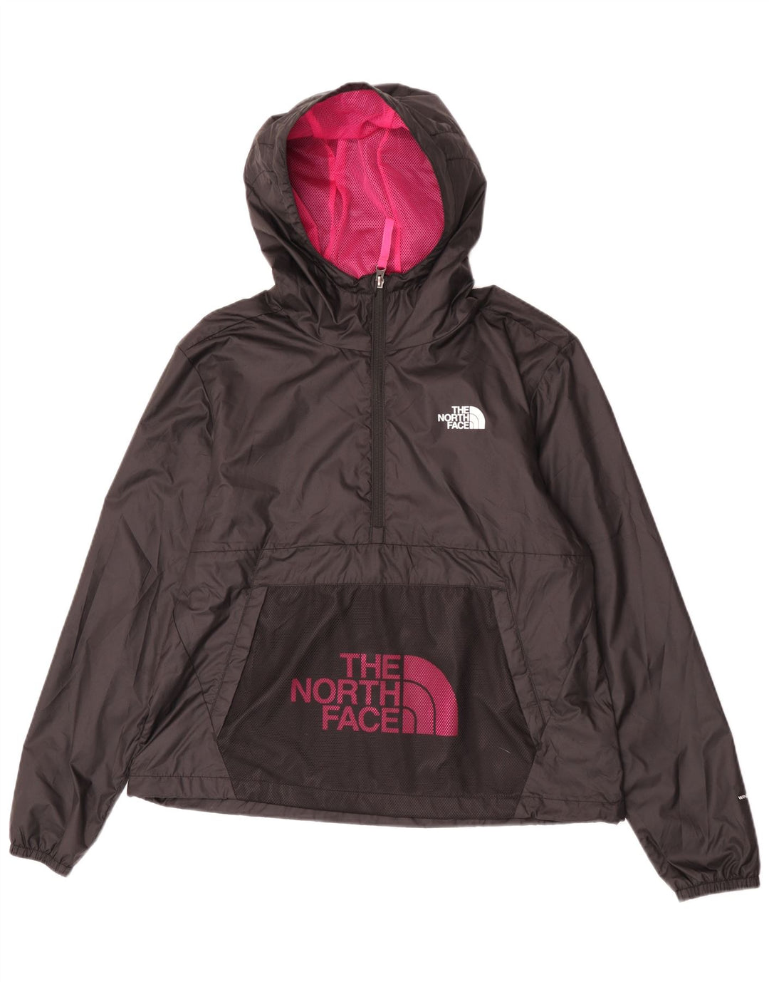 The North Face Veste de pluie à capuche pour femme UK 16 Large Noir