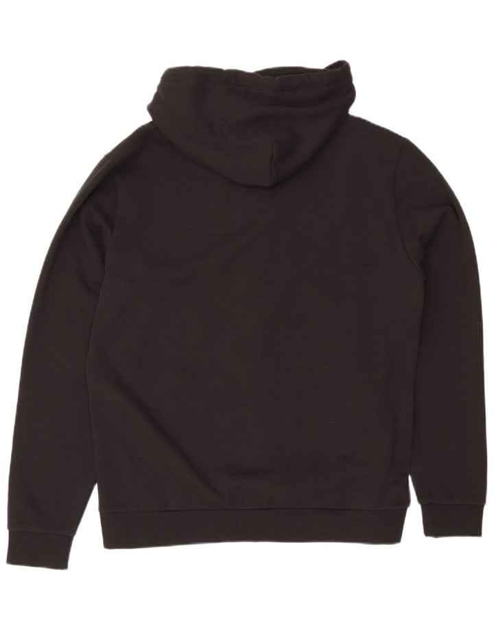 Sergio Tacchini Pull à capuche zippé pour homme 2XL en coton noir