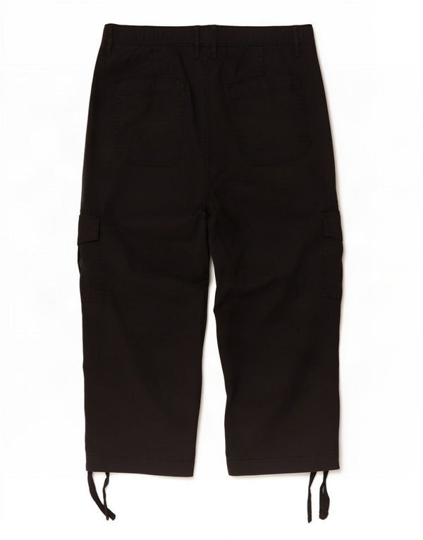 Marks & Spencer Pantalon cargo cargo pour femme UK 14 Large W32 L23 Noir