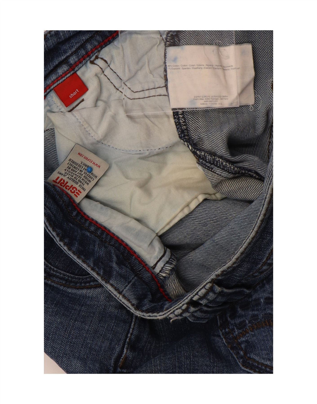 Esprit Jean Bootcut Femme UK 10 Petit W28 L30 Bleu Coton