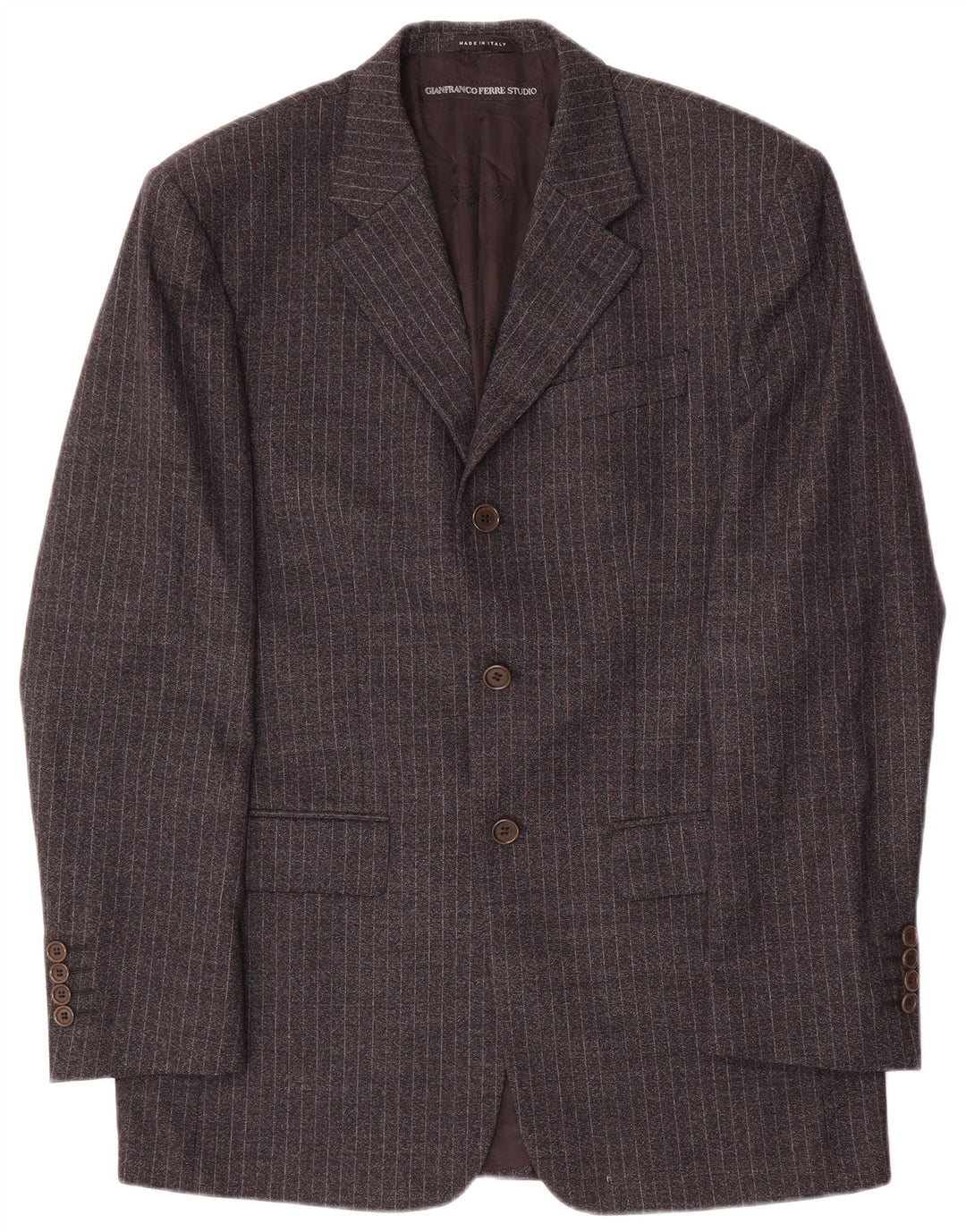 Gianfranco Ferre Costume 2 pièces pour homme UK 38 Medium W34 L33 Gris à fines rayures