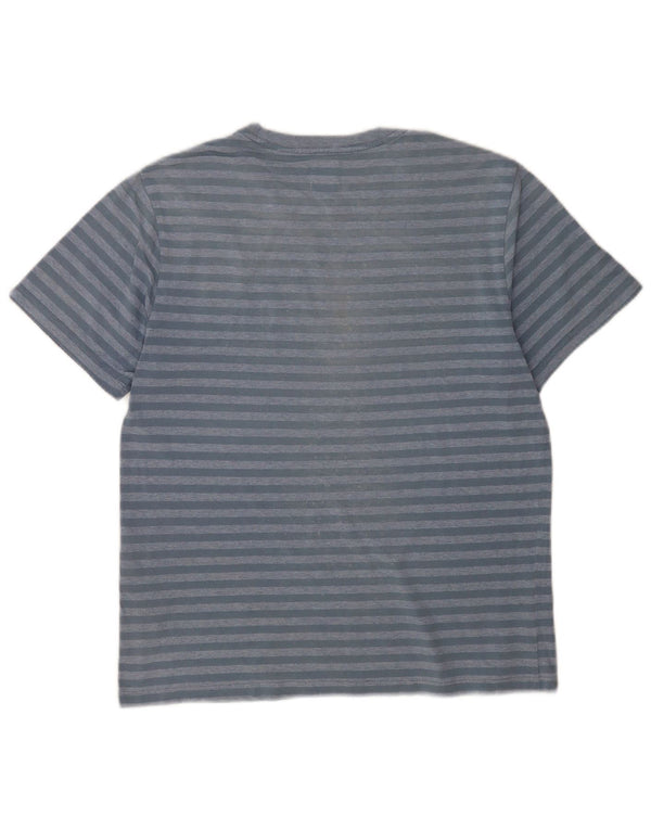 Levi's Tee-Shirt Standard Homme Bleu Petit Rayé en Coton