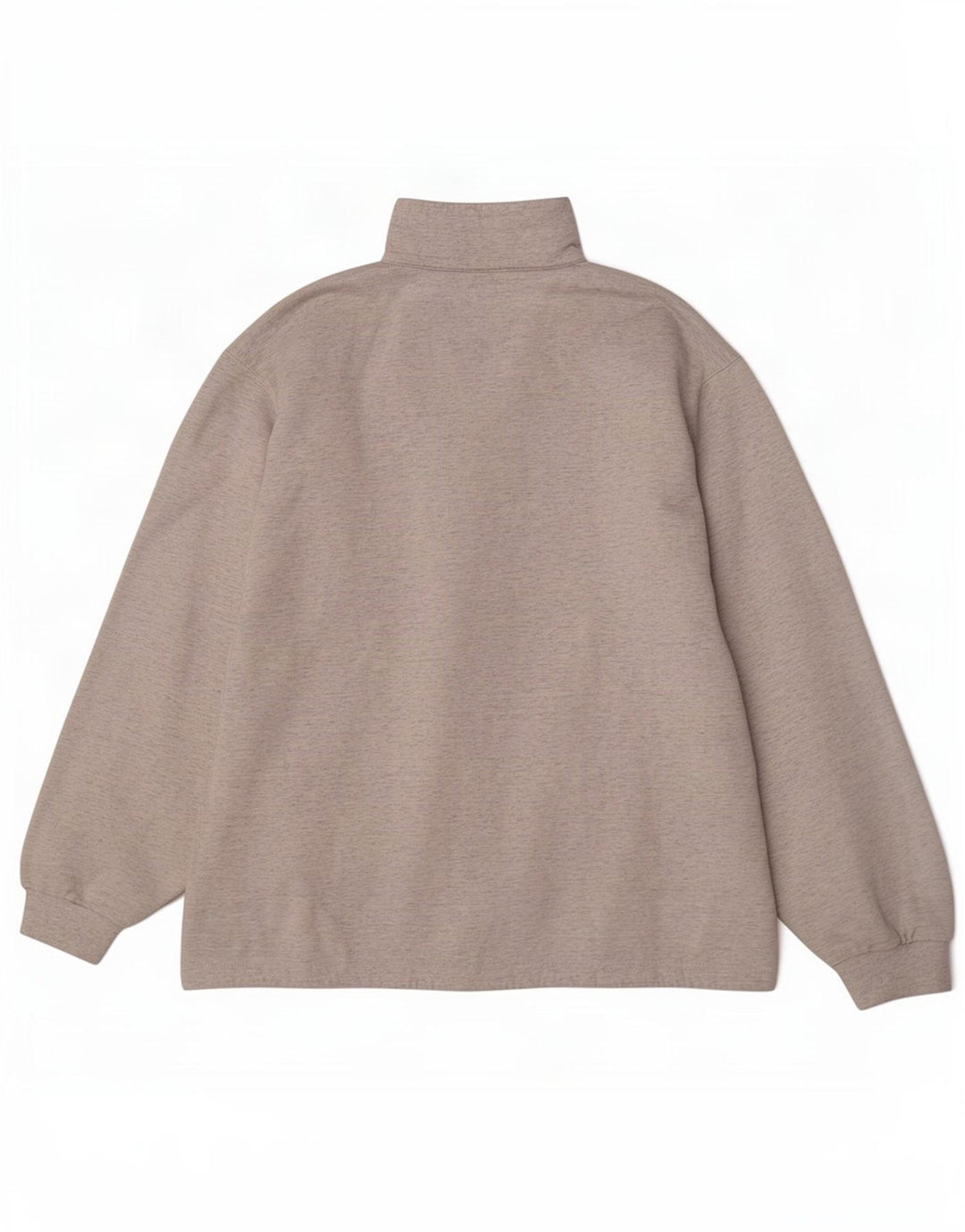 Asics Sweat-shirt à col zippé pour femme UK 20 2XL Gris moucheté