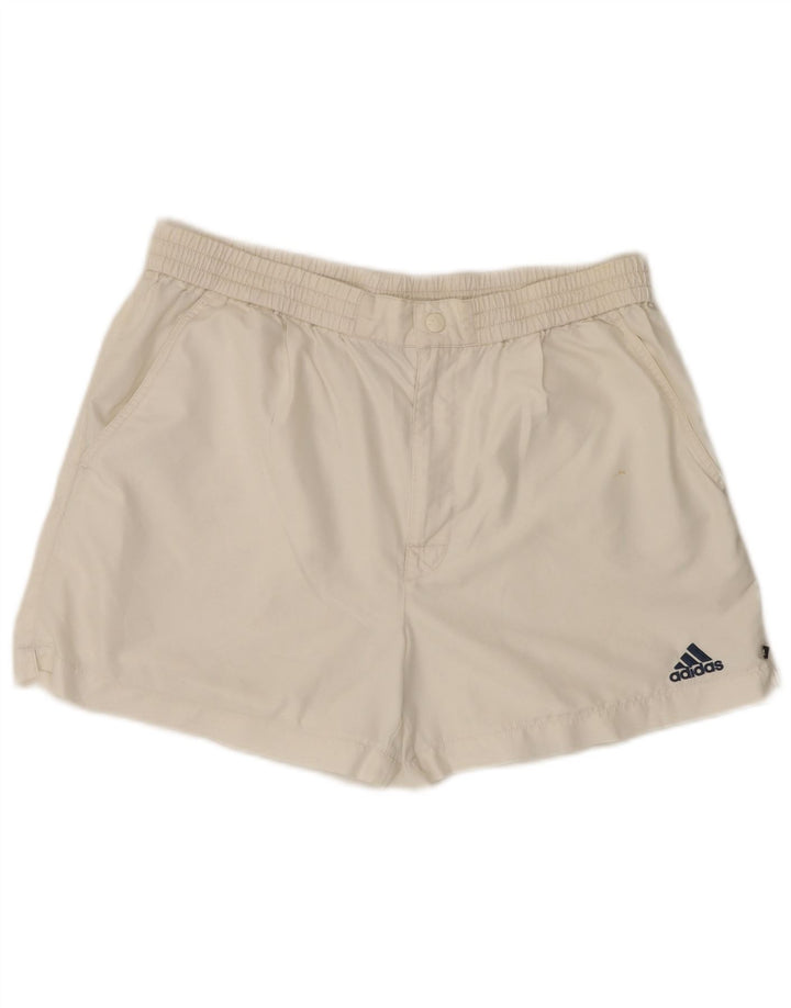 Adidas Short de bain pour homme en polyester blanc moyen