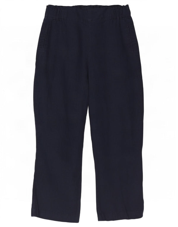 Marks & Spencer Pantalon décontracté pour femme UK 16 Large W34 L30 Bleu marine