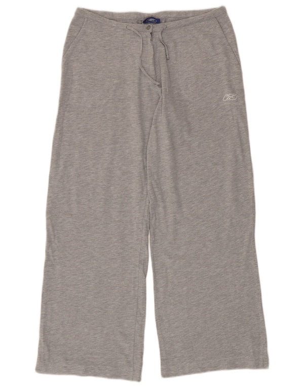 Reebok Pantalon de survêtement large pour femme UK 42 Gris moyen Coton