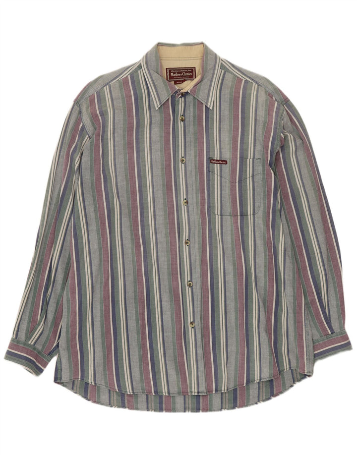 MARLBORO CLASSICS Chemise Homme XL Coton Rayé Multicolore